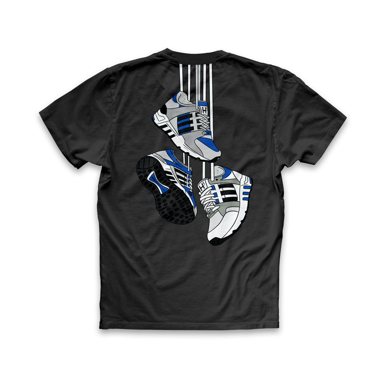 T-Shirt EQ - Blau - (hängend) schwarz