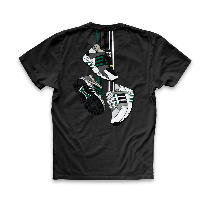 T-Shirt EQ (hängend) schwarz