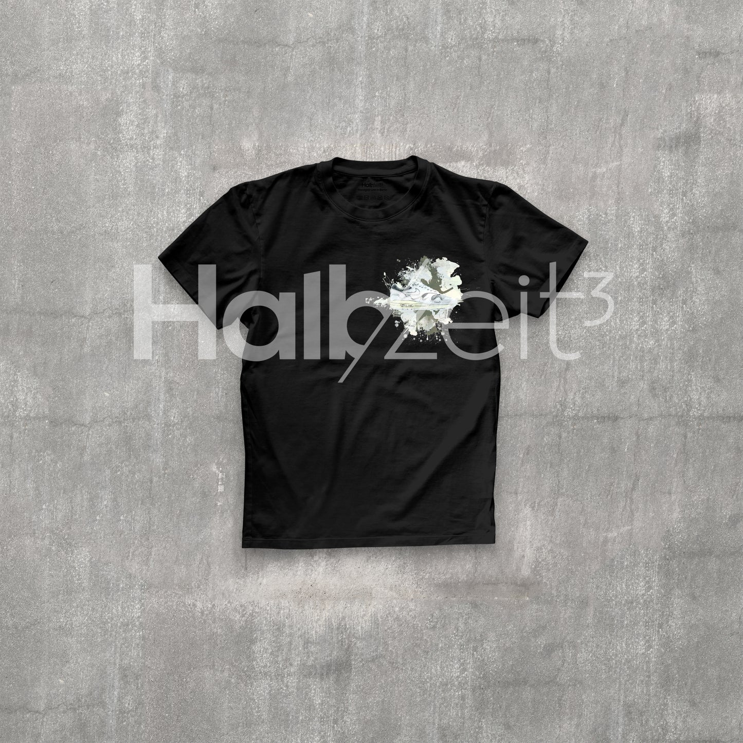 T-Shirt "AM1 Wave White" Small Black