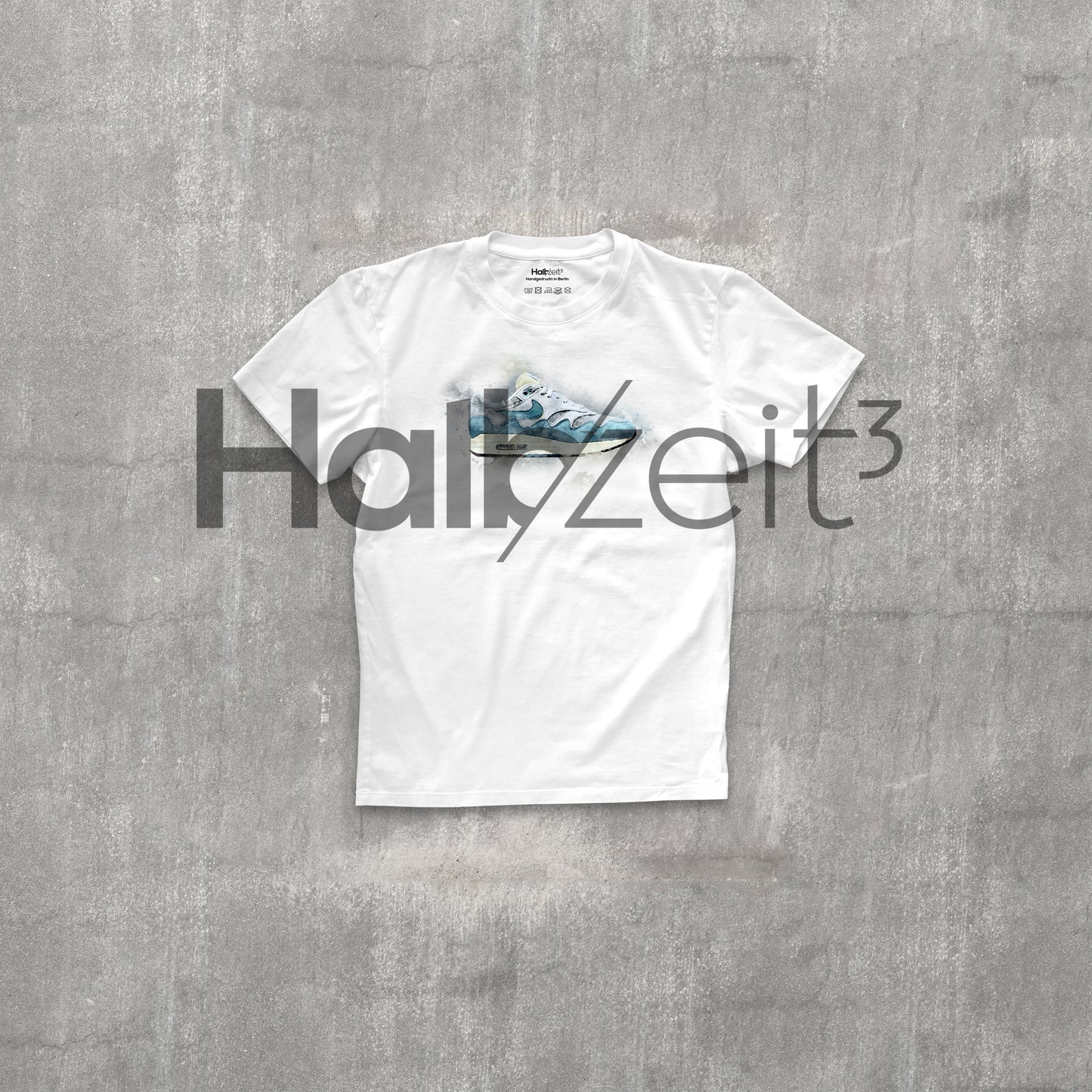 T-Shirt "AM1 Wave Blue" White