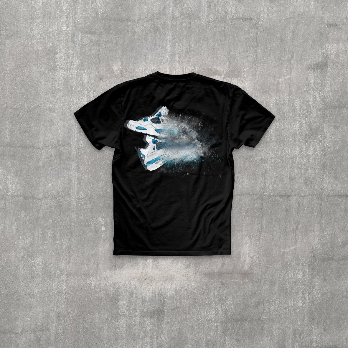 T-Shirt AJ4 Military Blue - Black