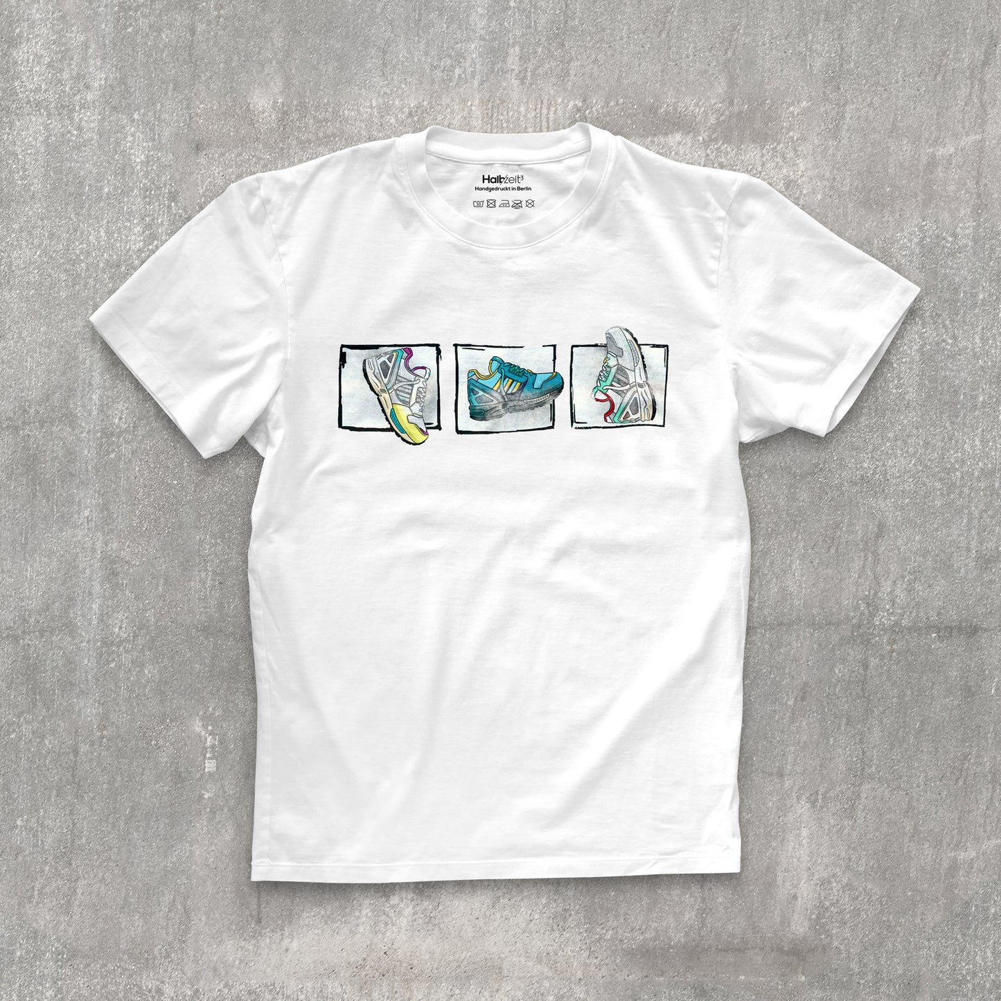 T-Shirt - Sketch Aqua-Hydra-Citrus- SS25 - white
