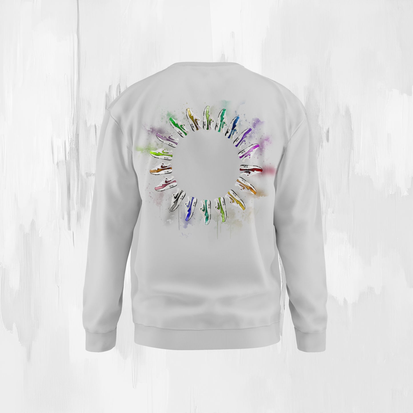 Sweater AM1 Watercolor (grau meliert)