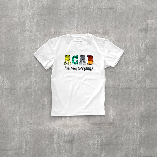 H³ Shirt ACAB - All Colours Are Beautiful 2 White