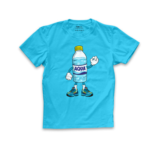 T-Shirt - Aqua Bottle - (blue)