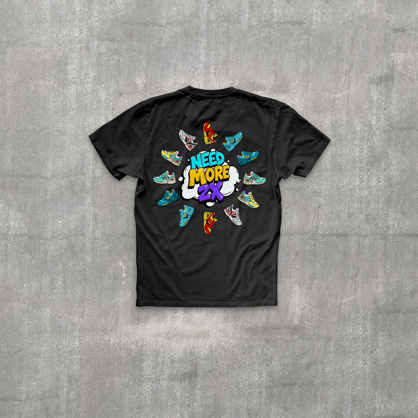 T-Shirt - Need more ZX - Bubble - schwarz