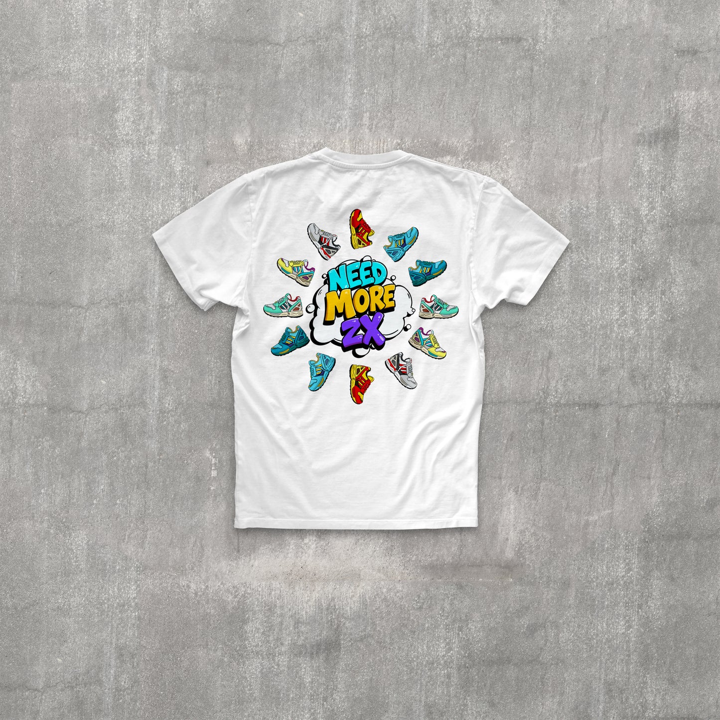 T-Shirt - Need more ZX - Bubble - weiss