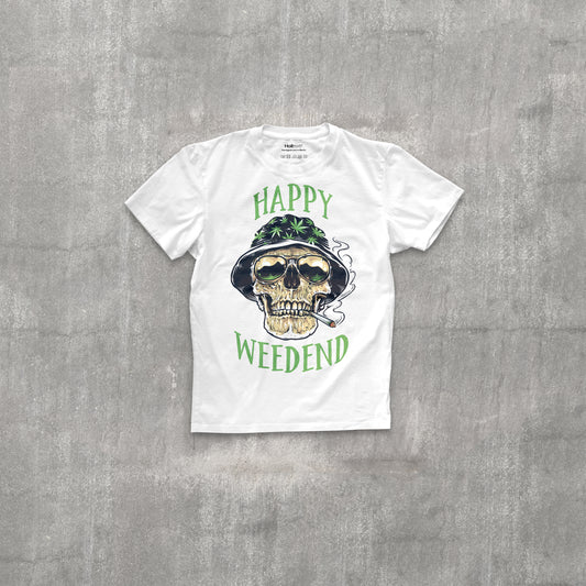 Shirt Happy Weedend® White
