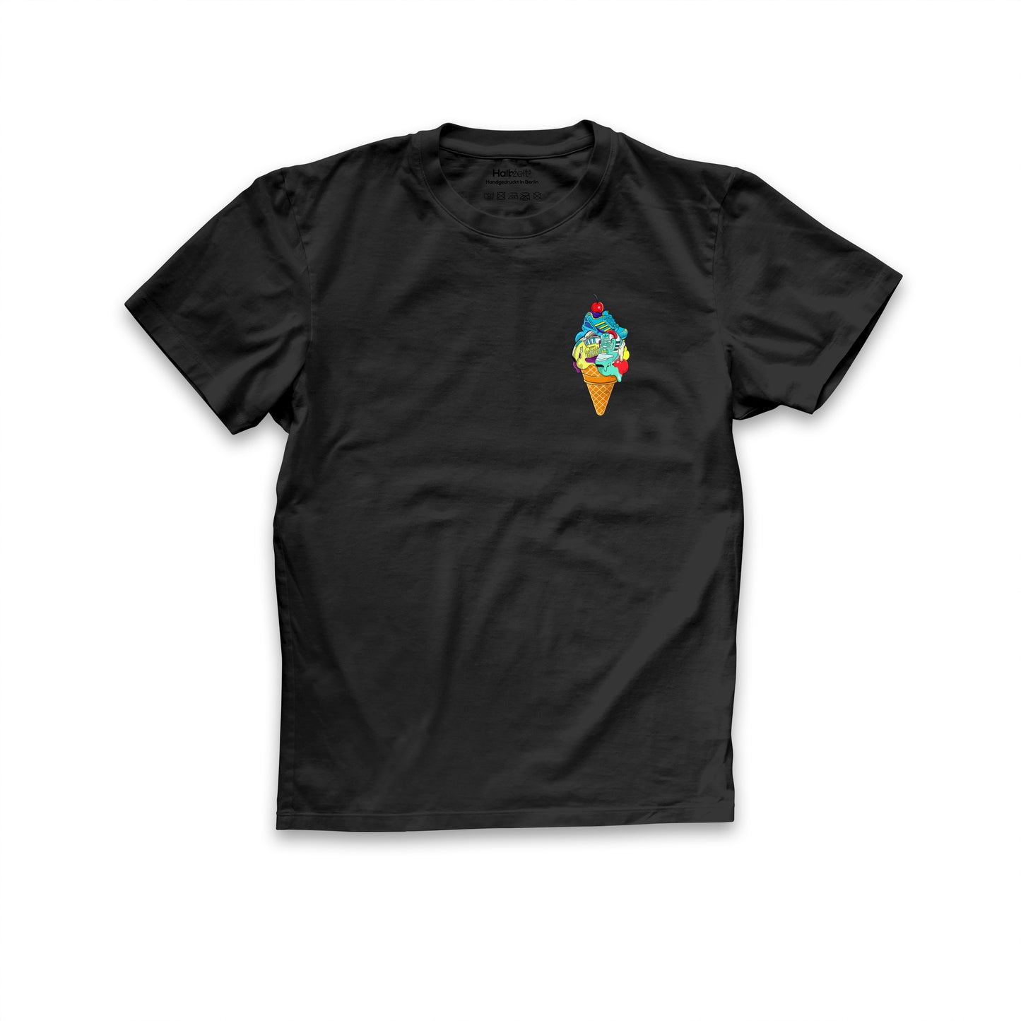T-Shirt - Ice Cream - (black)
