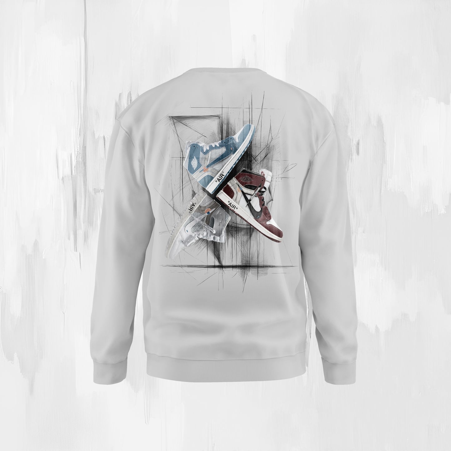 Sweater Sketch AJ1 Off (grau meliert)